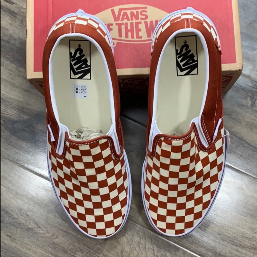 ••VANS CLASSIC SLIP-ON Checkerboard PicntTrWhite WMN - Picture 10 of 16